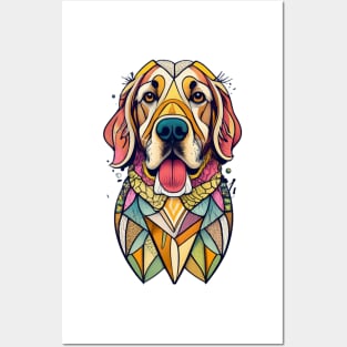 Golden Love: A T-Shirt for True Retriever Devotees Posters and Art